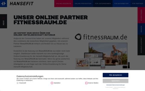 fitnessRAUM - Online-Fitness-Angebot für alle Hansefit ...