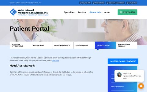Patient Portal - Wake Internal Medicine