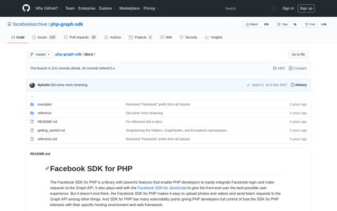 Facebook PHP SDK - GitHub