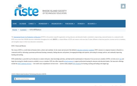ISTE Affiliation - RISTE