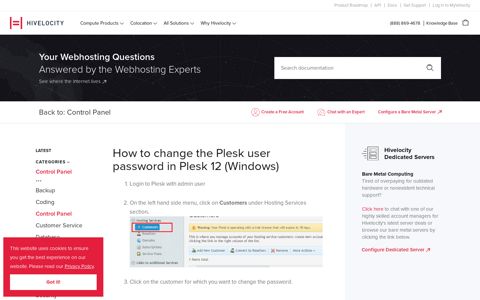 How to change the Plesk user password in Plesk 12 (Windows ...