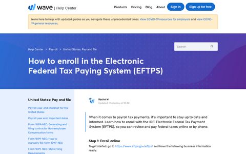 How to enroll in the Electronic Federal Tax Paying System ...
