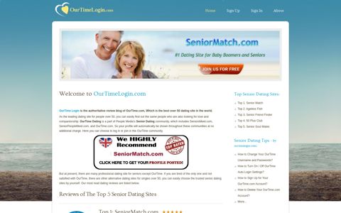 OurTime Login | OurTime Dating Site | OurTime.com Sign In