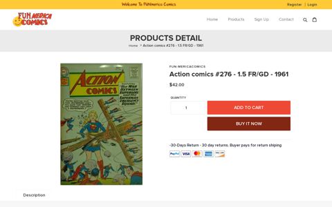 Action comics #276 - 1.5 FR/GD - 1961 - Funmericacomics