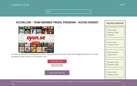 Hilton.com - Team Member Travel Program - Hilton Honors ...