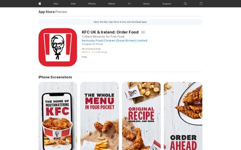 ‎KFC UK & Ireland: Order Food on the App Store