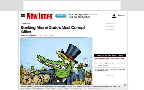 Miami-Dade's Most Corrupt Cities Ranked | Miami New Times