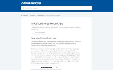 MyLocusEnergy Mobile App | Locus Energy Help Center
