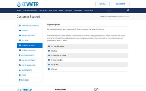 Payment Options – KC Water