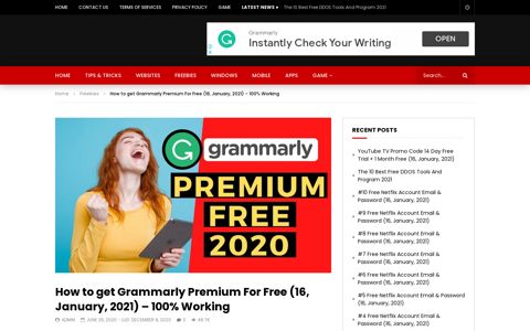How to get Grammarly Premium For Free (13, Dec, 2020 ...