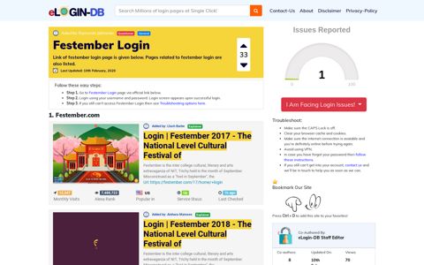 Festember Login - A database full of login pages from all over ...