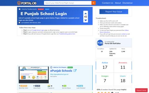 E Punjab School Login - Portal-DB.live