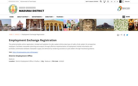 Employment Exchange Registration | Madurai District ...