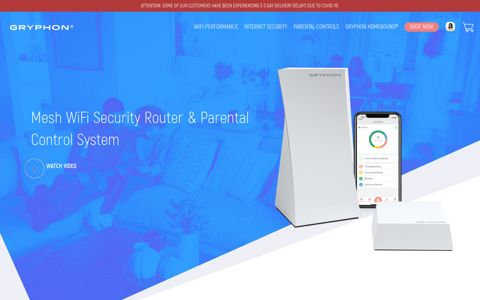 Gryphon: Smart Mesh WiFi Router with Parental Control System