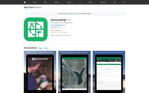 ‎Geocaching® on the App Store