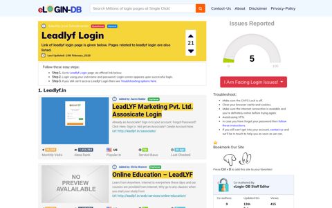 Leadlyf Login - A database full of login pages from all over the ...