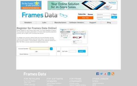 Manage your account. - Frames Data