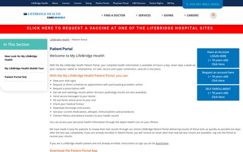 Patient Portal - LifeBridge Health