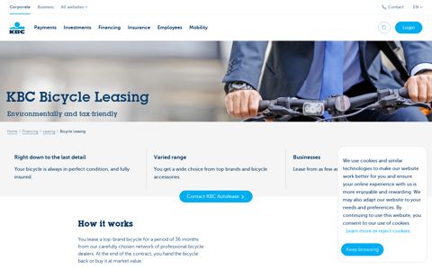 KBC Bicycle Leasing - Corporate Banking - KBC Banking ...