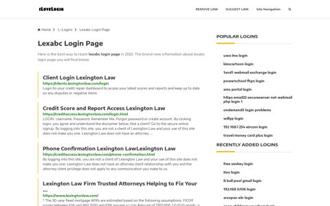 Lexabc Login Page ❤️ One Click Access - iLoveLogin