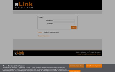 eLink - Log in