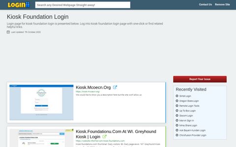 Kiosk Foundation Login - Loginii.com