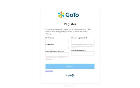 Register - GoTo