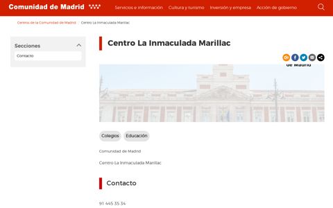 Centro La Inmaculada Marillac | Comunidad de Madrid