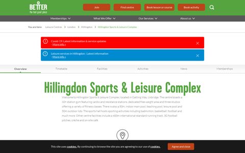 Welcome to Hillingdon Sports & Leisure Complex - Better