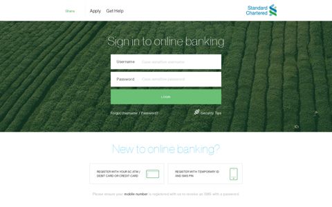 Sign in to online banking - Standard Chartered Online ...