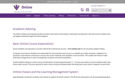Services For Online Students - IW Online