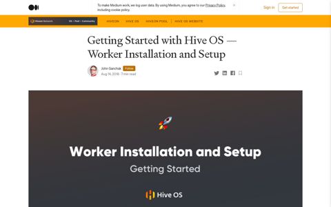 Getting Started with Hive OS — Worker Installation and Setup ...