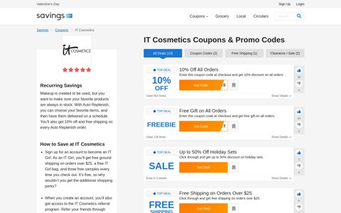 30% Off IT Cosmetics Coupons, Promo Codes & Deals 2020 ...
