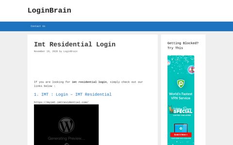 Imt Residential Imt : Login - Imt Residential - LoginBrain