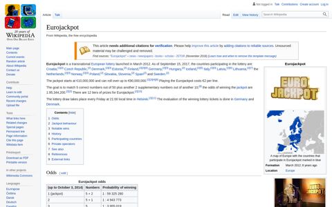 Eurojackpot - Wikipedia