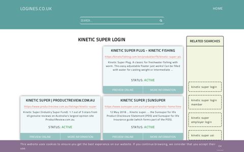 kinetic super login - General Information about Login - Logines.co.uk