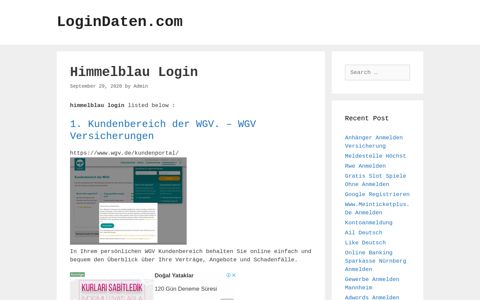 Himmelblau Login - LoginDaten.com