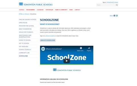 SchoolZone - Edmonton Public Schools