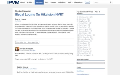 Illegal Logins On Hikvision NVR? - iPVM
