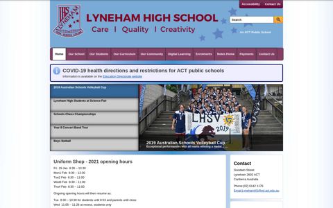 Lyneham High School: Home