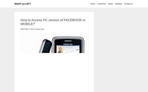 How to Access PC version of FACEBOOK in MOBILE ...