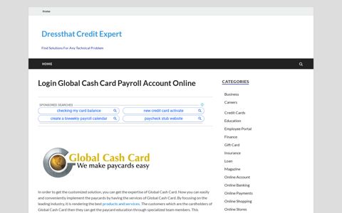 globalcashcard.com – Login Global Cash Card Payroll ...