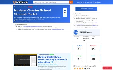 Horizon Charter School Student Portal