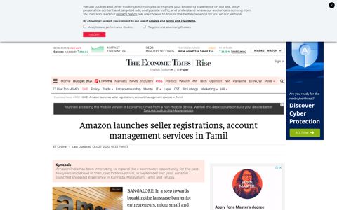 Amazon India: Amazon launches seller registrations, account ...