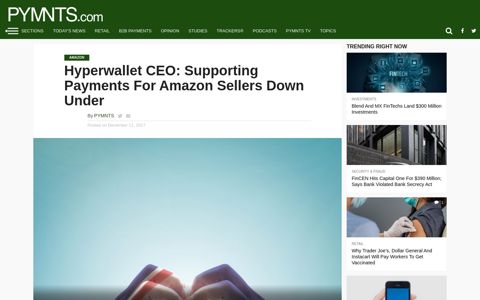 Amazon Australia Pays Sellers Via Hyperwallet | PYMNTS.com