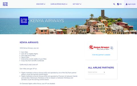 Kenya Airways - Flying Blue