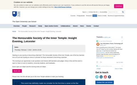 The Honourable Society of the Inner Temple: Insight Evening ...