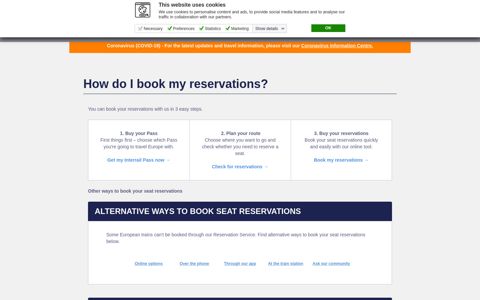 How do I book my reservations? | Interrail.eu