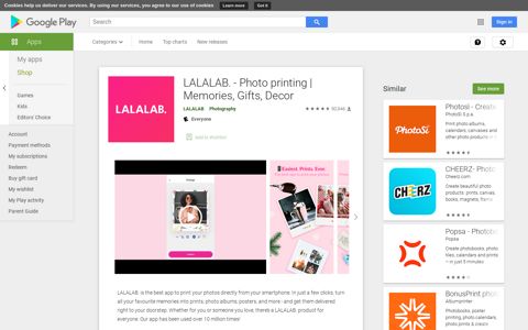 LALALAB. - Photo printing | Memories, Gifts, Decor - Apps on ...