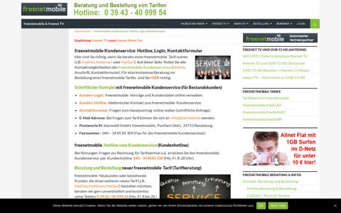freenetmobile Kundenservice: Hotline, Login, Kontaktformular